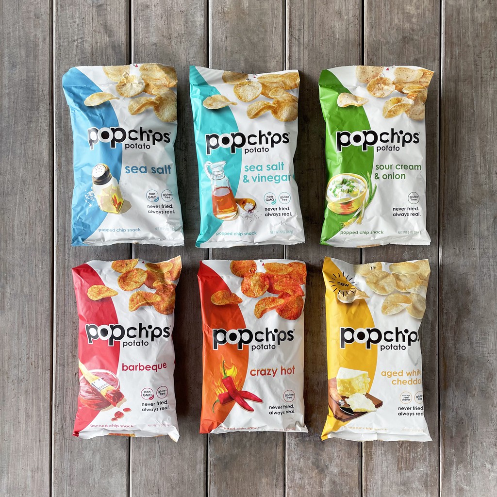 Popchips Potato Chips 非油炸馬鈴薯脆片 低熱量薯片 低脂肪洋芋片 Sea Salt