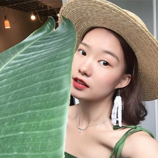 CHIU.CHIU韓國耳環 氣質蕾絲珍珠長款垂墜耳環 甜美小清新無耳洞耳夾耳墜耳飾飾品 女生配件