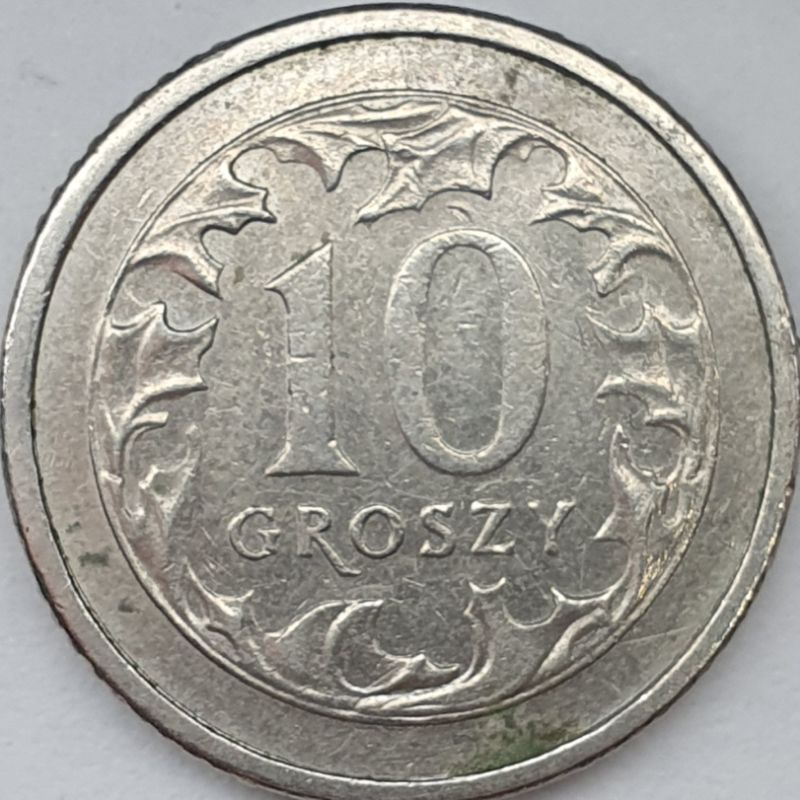 波蘭 舊版10格羅希流通幣 年份隨機