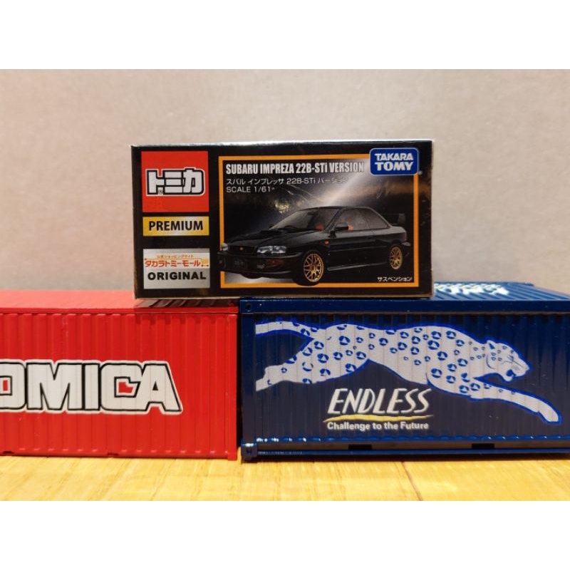Tomica premium original shop限定 Impreza 22b，絕版舊包裝黑盒全新未拆膜