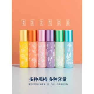 6支裝 馬卡龍噴霧分裝瓶 精油滾珠小噴瓶 走珠玻璃避光細霧便攜小巧10ml