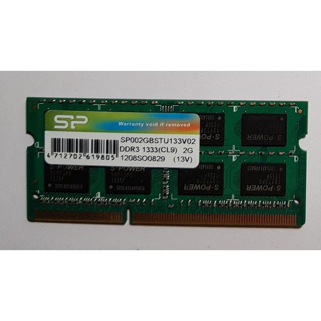 【 SiliconPower 廣穎 筆電記憶體】SP 2GB DDR3 1333(CL9)