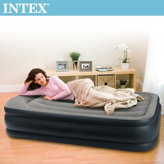 INTEX《豪華三層圍邊》單人加大充氣床-寬99x191x高42cm 露營充氣床 15020050(64131ED)