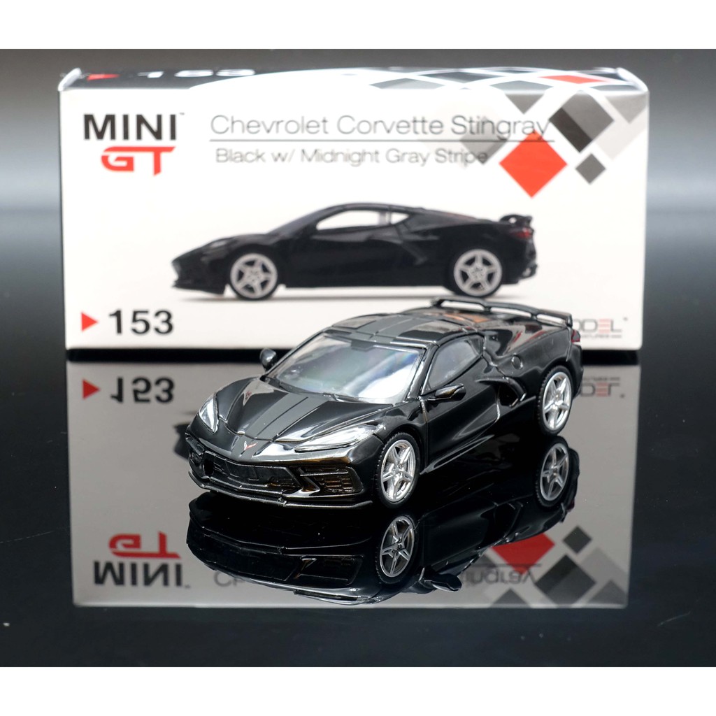 【M.A.S.H】現貨特價 Mini GT 1/64 Chevrolet Corvette Stingray黑 #153
