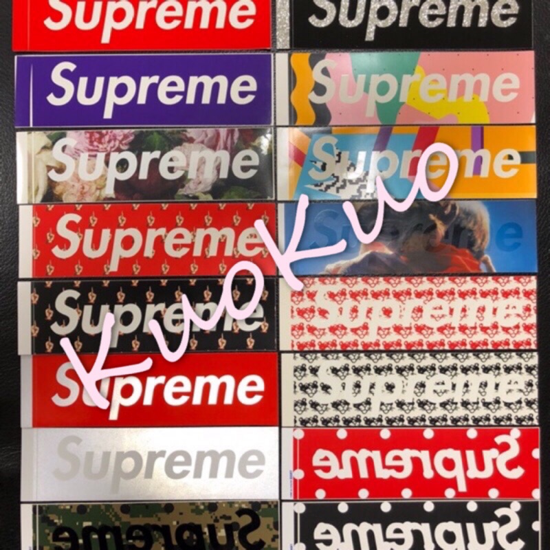 supreme box sticker