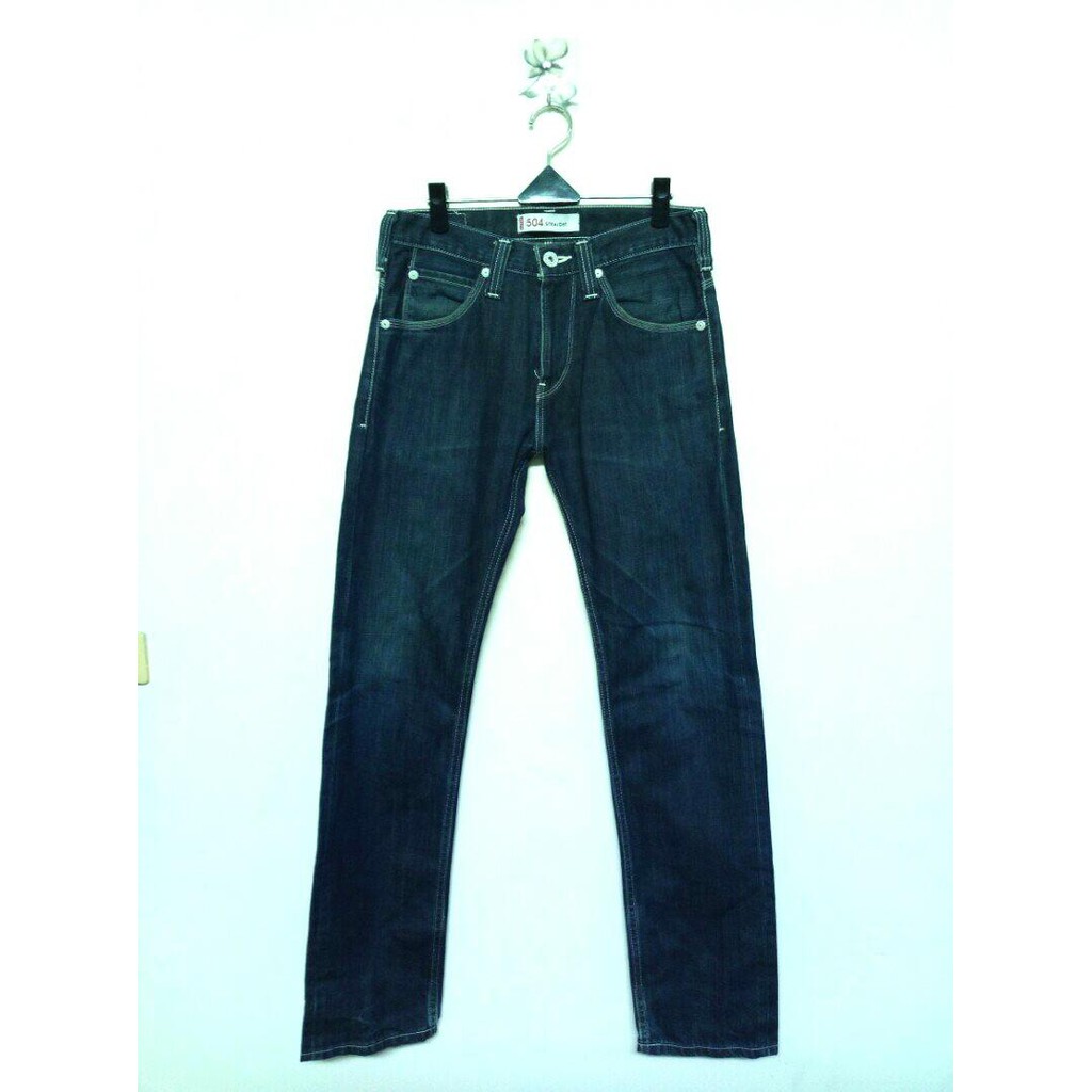 31腰 Levi's 504 Straight 單寧藍 直筒牛仔褲 (190609)