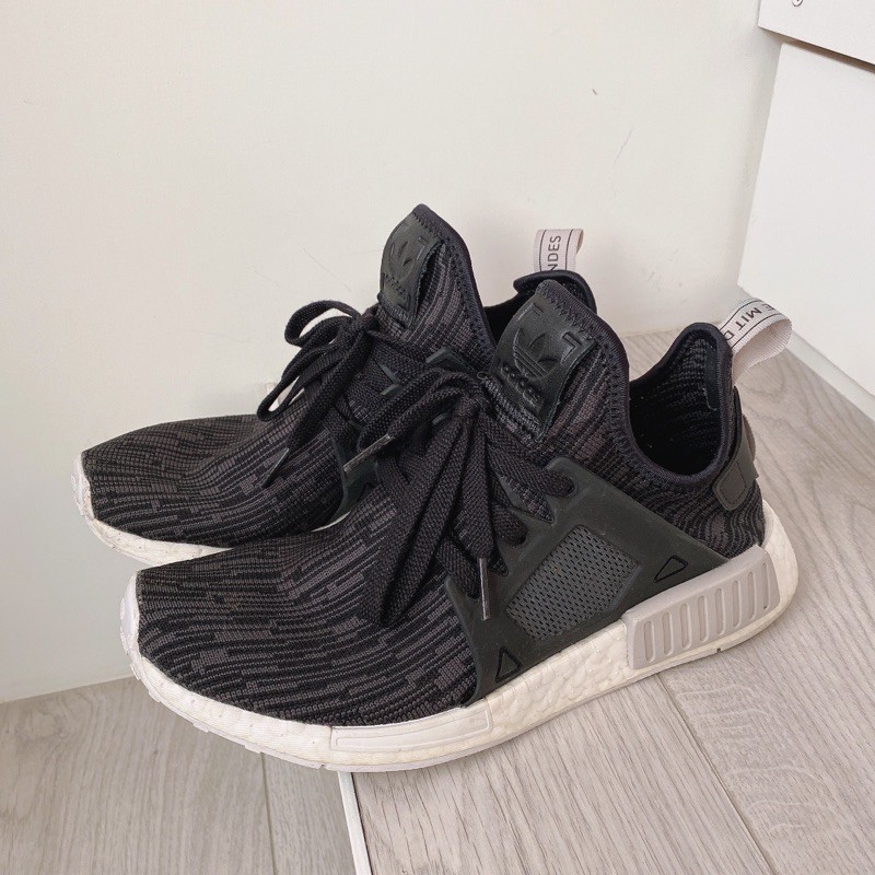 出清二手現貨 ADIDAS NMD XR1 W PK 編織 雪花 黑灰白 BB2370 JP245 限量