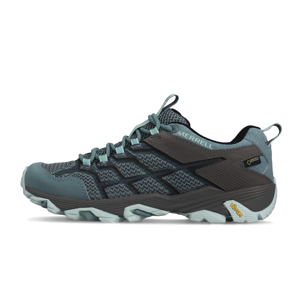 Merrell 戶外鞋 Moab FST 2 GTX 灰 藍 Gore-Tex 防水 女鞋【ACS】 ML49180