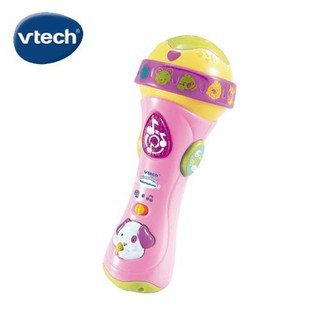 (12個月起適用) 英國【Vtech】歡唱學習麥克風 (粉) 寶寶 嬰兒 幼兒 玩具