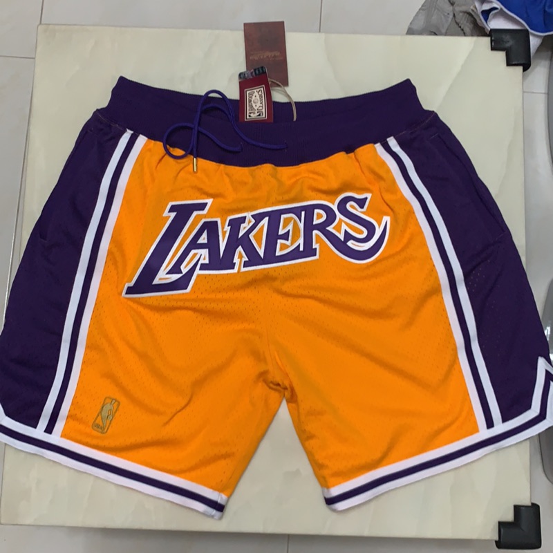 Mitchell &amp; Ness X Just Don 聯名 NBA Los Angeles Lakers 湖人隊 短褲