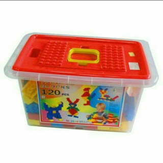 《鈺仔舖》FACO BLOCKS 積木箱120P 積木桶 積木 方塊 拼裝 益智 啟蒙 遊戲 兒童 玩具 120片