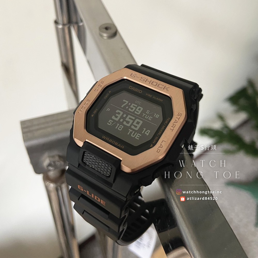 []錶子$行頭[] CASIO 卡西歐 G-SHOCK 潮汐 藍芽 運動 電子錶-黑玫 ( GBX-100NS-4 )