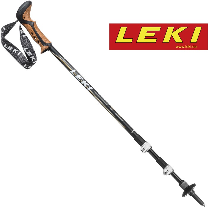 LEKI Corklite DSS 超輕鋁合金軟木橡膠握把避震快扣登山杖 6402156