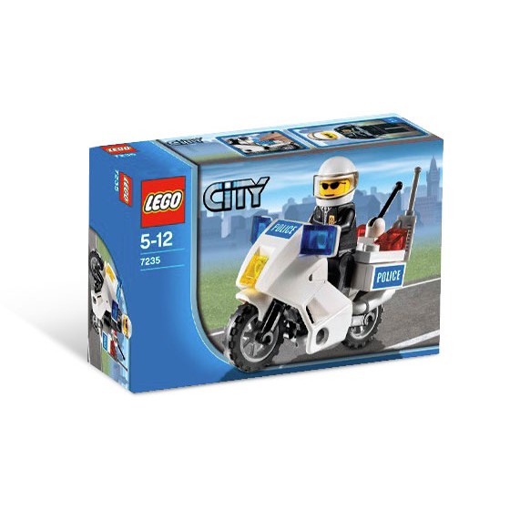 [正版] 絕版 樂高 LEGO 7235 警察 機車 重機 Police Motorcycle (全新) 城市 City