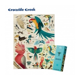 【美國Crocodile Creek】幻彩雷射拼圖-鳥類世界