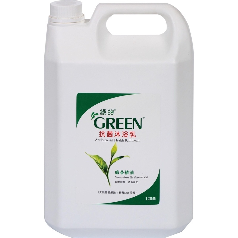 綠的抗菌沐浴乳-綠茶[箱購] 1Gal加侖 x 4【家樂福】