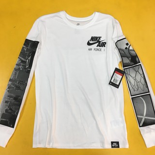 NIKE 男 圓領T(長) AS M NSW TEE LS AF1 HO 2 白-875629100