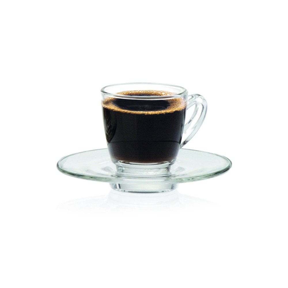 〈多件優惠〉【Ocean 】肯雅濃縮咖啡杯盤組-70ml《拾光玻璃》玻璃杯 下午茶