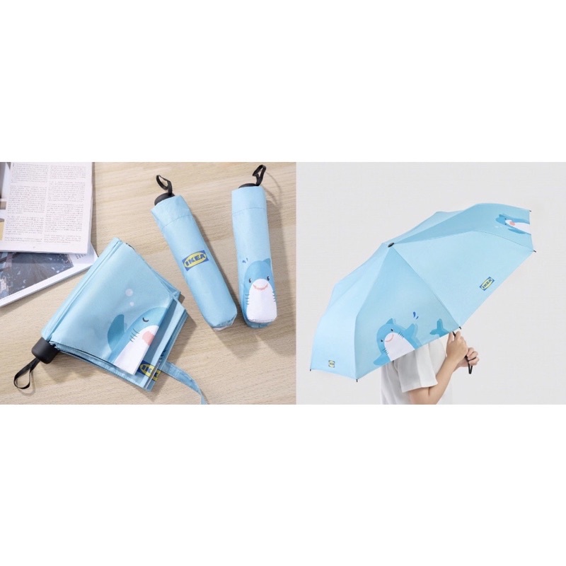 ikea （正品代購/快速出貨）🔥下單馬上出貨🔥限量 shark umbrella 鯊鯊摺疊傘、鯊魚折疊傘、 宜家傘