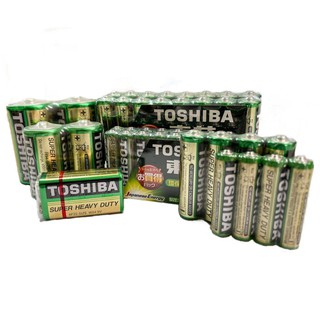 【盈億商行】TOSHIBA東芝 碳鋅電池 乾電池 AA電池 AAA電池 1號電池 2號電池 3號電池 4號電池 9V電池