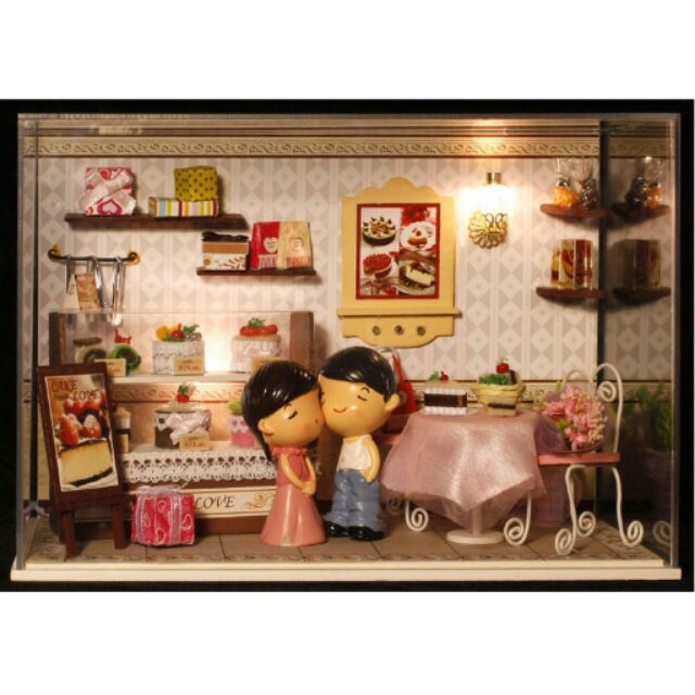 【愛寶貝童趣屋】diy小屋 手工模型屋 袖珍屋 娃娃屋材料包/蛋糕甜心