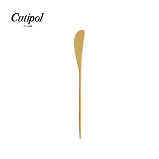 【Cutipol】MOON系列-霧金不銹鋼-17cm奶油刀 葡萄牙手工餐具