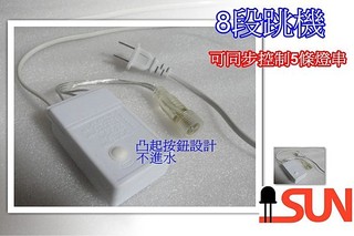 一般型~8段跳機 控制器 LED聖誕燈 星星燈 網燈 窗簾燈 冰燈 3孔