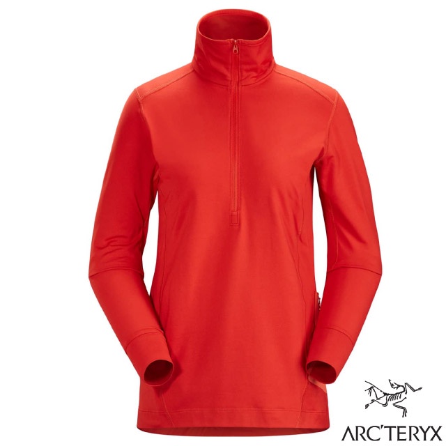 【ARCTERYX 始祖鳥】2色 送毛巾》Rho LT Zip Neck 女款彈性透氣登山健行保暖排汗衣_27591