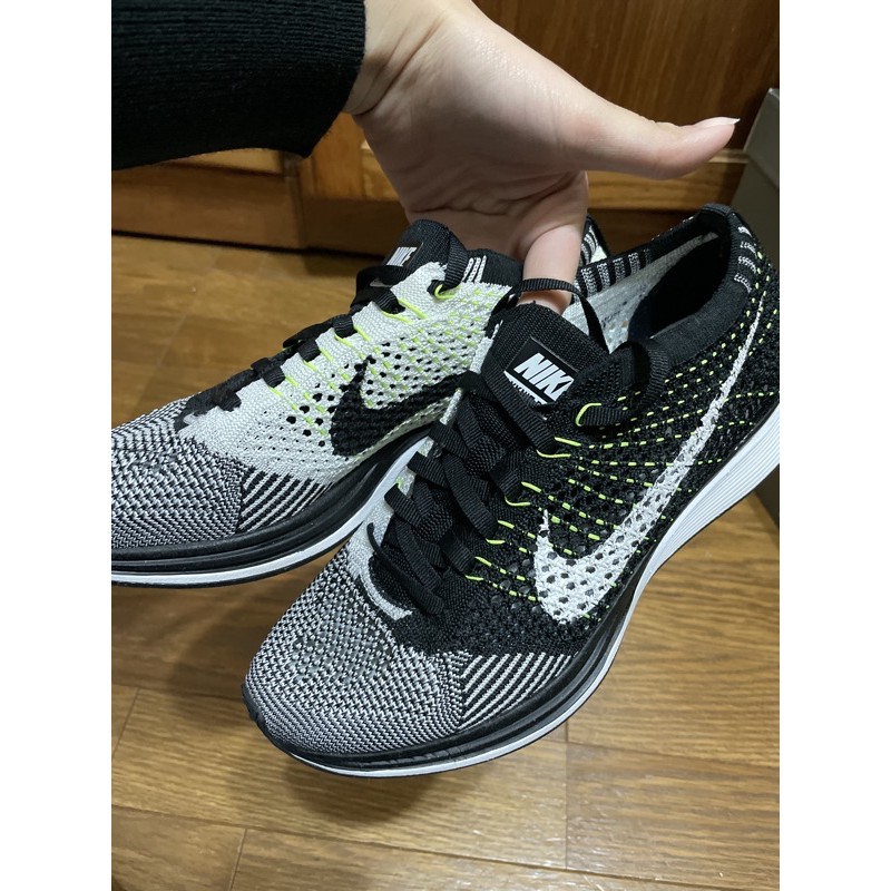 NIKE FLYKNIT RACER 鴛鴦鞋 慢跑鞋