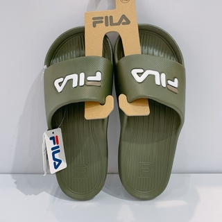 FILA 男女款 墨綠色 一體成形 輕量 防水 戶外 拖鞋 4-S355W-777