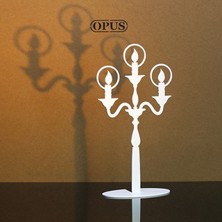 桌面質感收納迎新年 OPUS 歐式鐵藝 希望之光飾品架 (優雅白) 金屬首飾座 戒指項鍊架 造型擺飾 PI-li06W