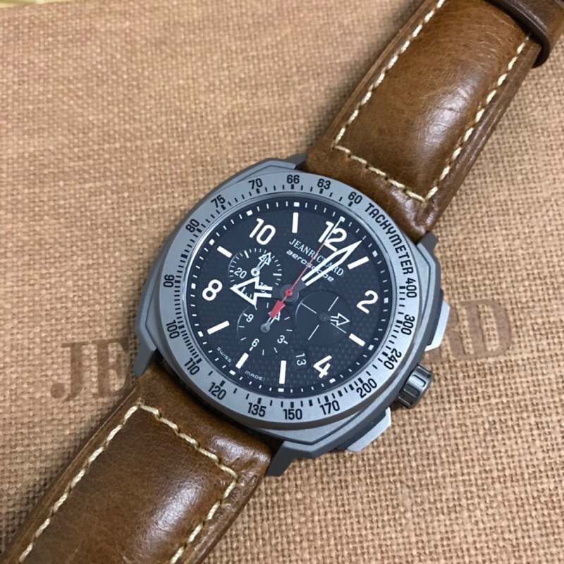 JeanRichard 尚維沙 Aeroscope 鈦合金 計時機械表