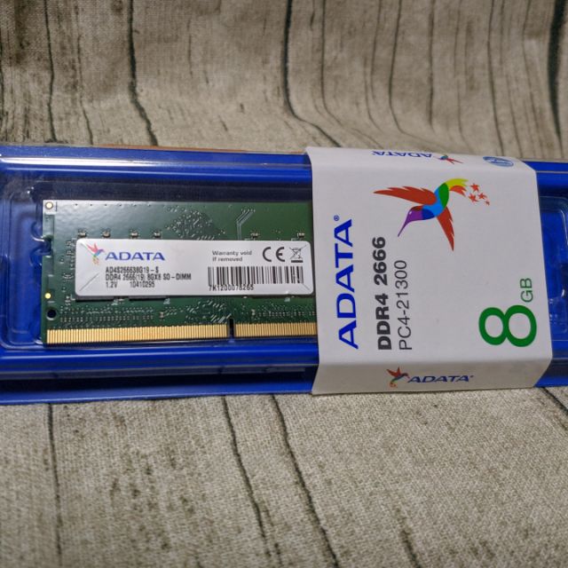 [全新終保] 威剛 筆電記憶體 DDR4-2666 8Gb (ADATA RAM NB)