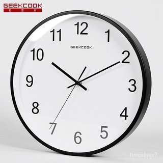 【極速發貨 現貨】Geekcook家用石英鐘錶臥室靜音時鐘現代簡約創意掛鐘餐廳客廳掛錶-石英鐘-家居-鐘錶