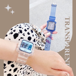 透明錶帶 果凍色錶框錶帶 適用iWatch Series1~SE代