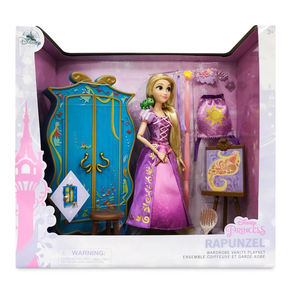 現貨24hr出貨 美國迪士尼 Disney 長髮公主 樂佩 Rapunzel 經典 娃娃 衣櫃 玩具套裝 生日禮物 正貨