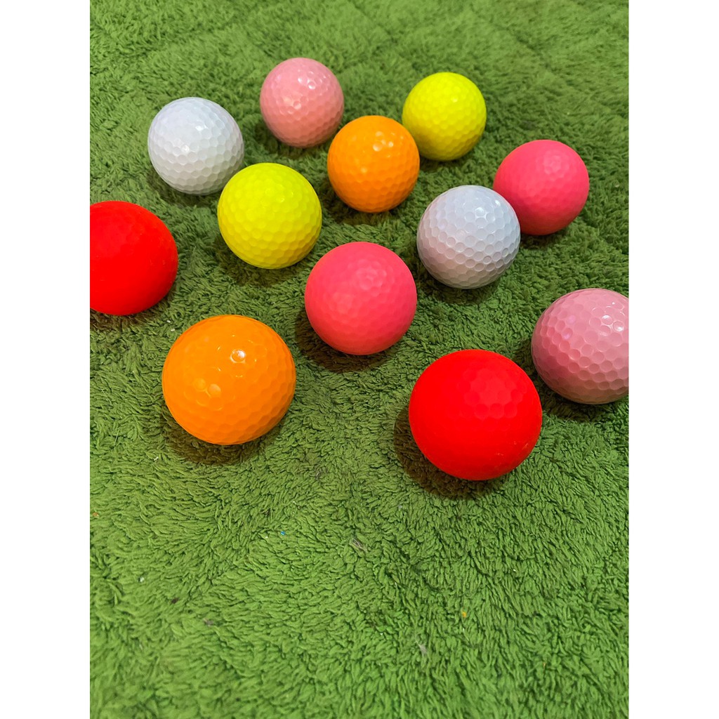 新增新色!!高爾夫球雙層球彩色瑕疵球現在特價「$9」