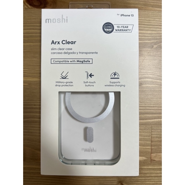 moshi iPhone 13 Arx Clear Magsafe 磁吸輕量透明保護殼