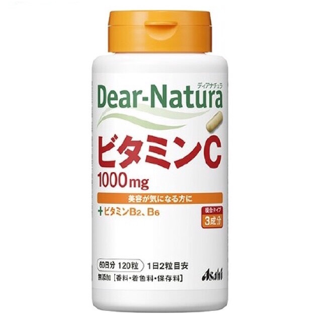 🔥🔜日本Asahi 朝日 維他命C（60日分）120粒 Dear-Natura 袋裝/罐裝 保持活力 好氣色 日本原裝