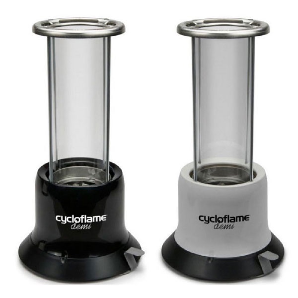 【O-GRILL】CycloFlame Demi 野趣安全氣氛燈附電子防風打火機、安全燃油500ml