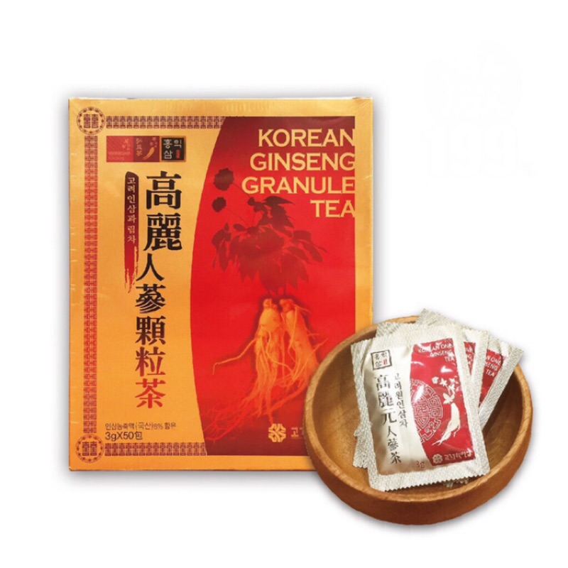 弘益蔘 韓國高麗人蔘顆粒茶 3gx50小包入
