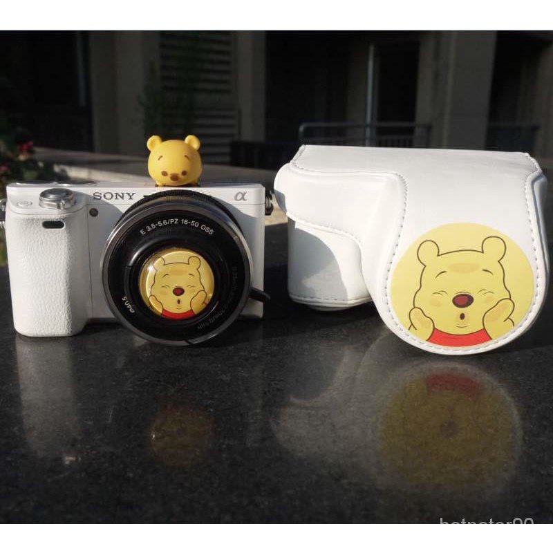 小熊可愛相機包 適閤富士索尼佳能EOSM50M200M6A6400 相機套保護套