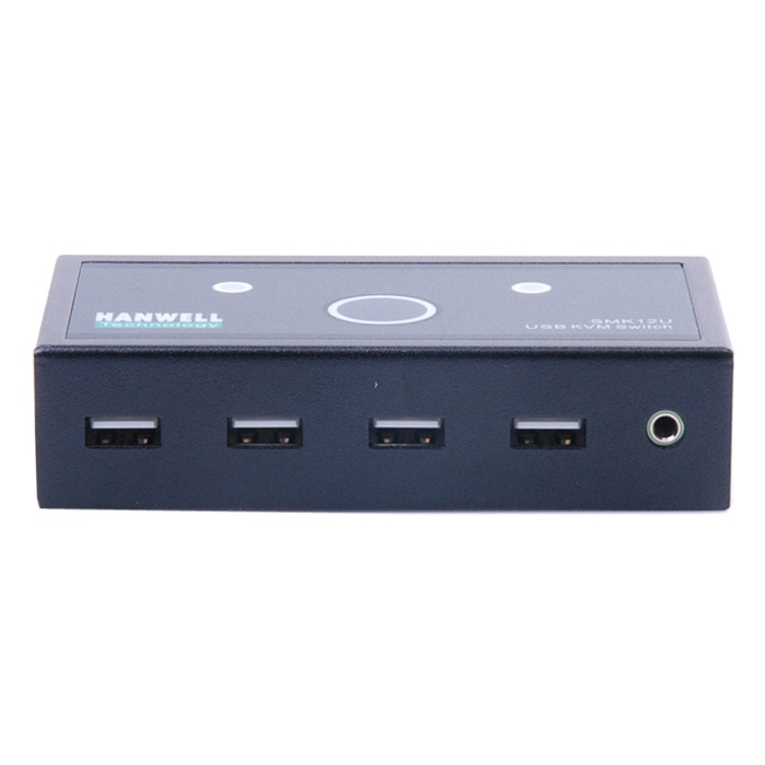 HANWELL  2 Port 桌上型 USB KVM 電腦切換器 SMK-12U