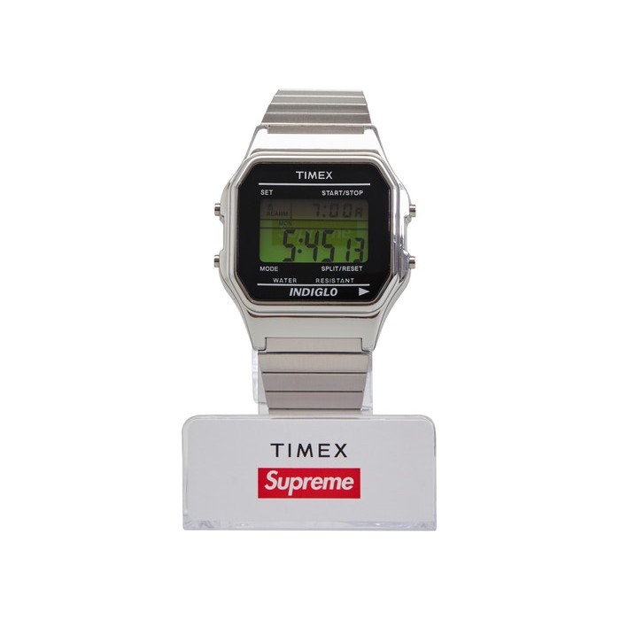 【Hills 台北實體門市】Supreme FW19 TIMEX DIGITAL WATCH 銀色 手錶 聯名 電子錶