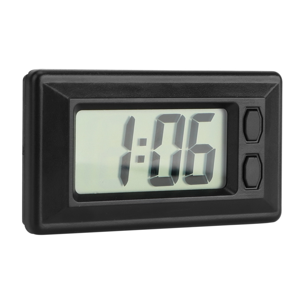 汽車電子時鐘 自粘式 車用LCD數字顯示時鐘 車載液晶小時鐘 電池式時鐘 汽車用品