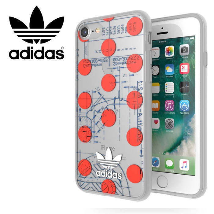 出清 adidas 愛迪達 iPhone 7/8 Plus/SE (20/22) 復古紅點手機套/保護殼 保護套 手機殼