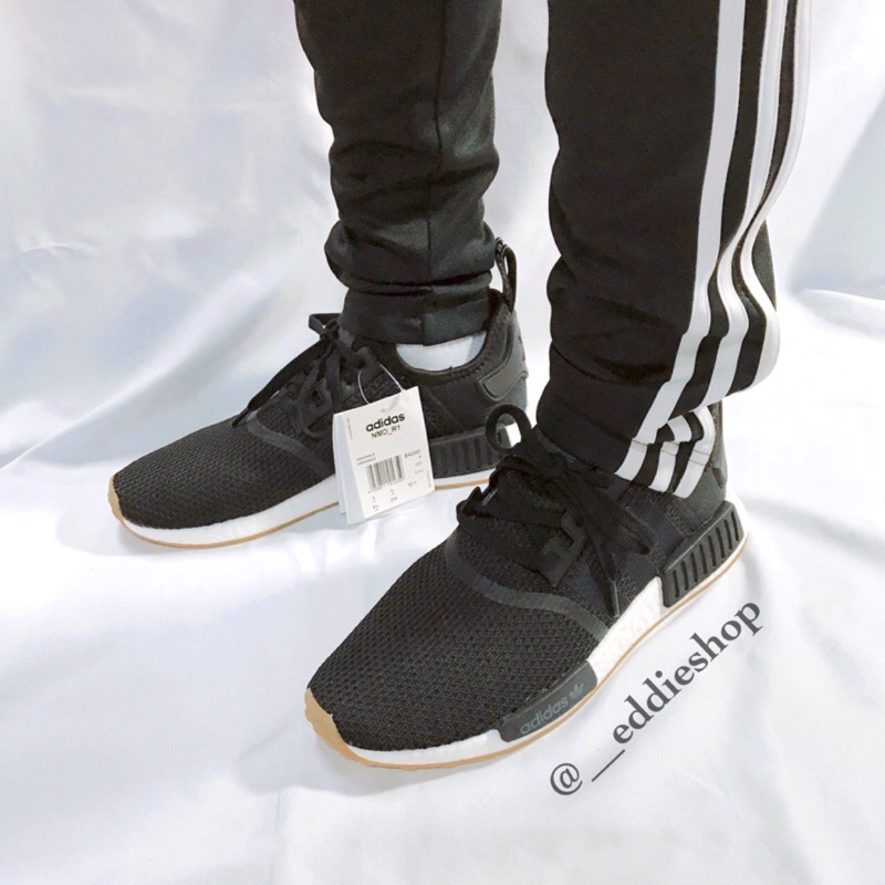 零碼 Adidas Originals NMD R1 PK 黑白 慢跑鞋  網布 女鞋 B42200