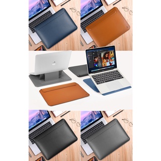 超值搶購↘【WiWU】13.3吋 Skin Pro 隨行支架筆電包MacBook筆電包 柔軟皮革 抗菌防護、耐磨