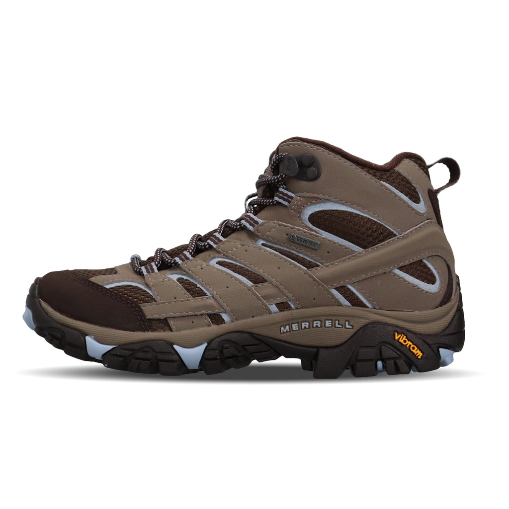 Merrell 戶外鞋 Moab 2 Mid GTX 灰 棕 女鞋 ML99796 【ACS】