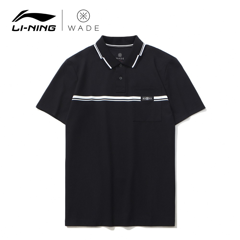 LI NING 李寧 韋德系列 男子短袖 POLO衫 黑色 APLR019-3